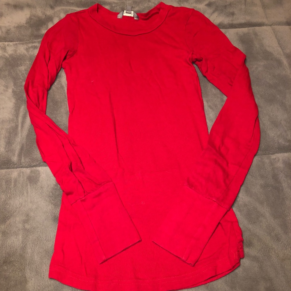 Red longsleeve T-shirt